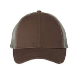 Valucap - Bio-Washed Trucker Cap - AH80 - Brown/ Khaki