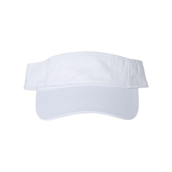 Valucap - Bio-Washed Visor - VC500 - White