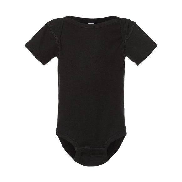 Rabbit Skins - Infant Baby Rib Bodysuit - 4400 - Black