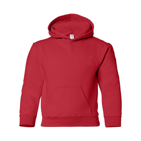 18500B Gildan Heavy Blend™ Youth Hooded Sweatshirt Red