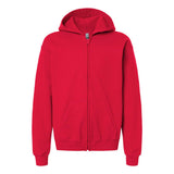 Gildan - Youth Heavy Blend™ Full-Zip Hooded Sweatshirt - 18600B - Red