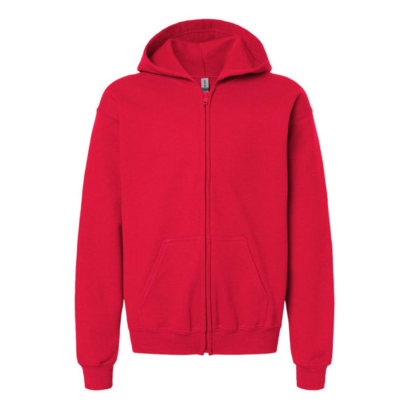 Gildan - Heavy Blend™ Youth Full-Zip Hooded Sweatshirt - 18600B - Red