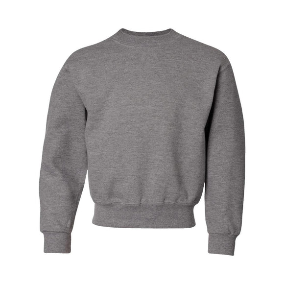 JERZEES - Youth NuBlend® Crewneck Sweatshirt - 562BR - Oxford