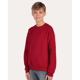 JERZEES - NuBlend® Youth Crewneck Sweatshirt - 562BR - True Red