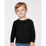 Rabbit Skins - Toddler Cotton Jersey Long Sleeve Tee - 3311 - Black