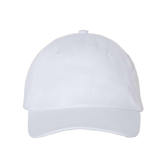 Valucap - Small Fit Bio-Washed Dad Hat - VC300Y - White