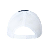 Valucap - Mesh-Back Twill Trucker Cap - VC400 - Navy/ White