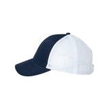 Valucap - Mesh-Back Twill Trucker Cap - VC400 - Navy/ White