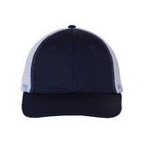 Valucap - Mesh-Back Twill Trucker Cap - VC400 - Navy/ White