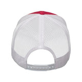 Valucap - Mesh-Back Twill Trucker Cap - VC400 - Red/ White