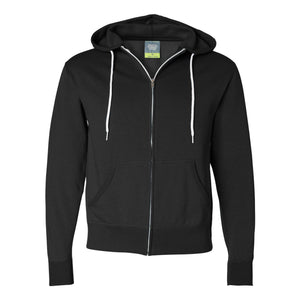 Independent Trading Co. - Lightweight Full-Zip Hooded Sweatshirt - AFX90UNZ - Black