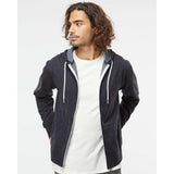 Independent Trading Co. - Lightweight Full-Zip Hooded Sweatshirt - AFX90UNZ - Charcoal Heather