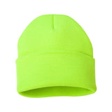 Sportsman - 12" Solid Cuffed Beanie - SP12 - Safety Yellow