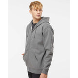 Independent Trading Co. - Heavyweight Full-Zip Hooded Sweatshirt - IND4000Z - Gunmetal Heather