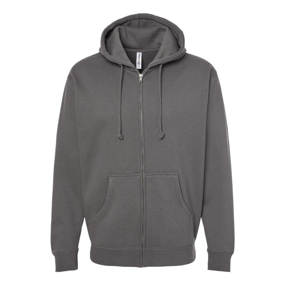 Independent Trading Co. - Heavyweight Full-Zip Hooded Sweatshirt - IND4000Z - Solid Charcoal