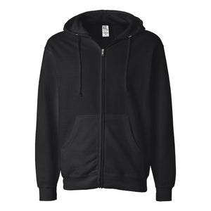 Independent Trading Co. - Midweight Full-Zip Hooded Sweatshirt - SS4500Z - Black