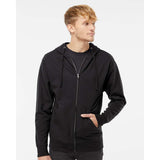 Independent Trading Co. - Midweight Full-Zip Hooded Sweatshirt - SS4500Z - Black