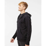 Independent Trading Co. - Midweight Full-Zip Hooded Sweatshirt - SS4500Z - Black