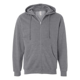 Independent Trading Co. - Midweight Full-Zip Hooded Sweatshirt - SS4500Z - Gunmetal Heather