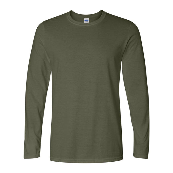 Gildan - Unisex Softstyle® Long Sleeve T-Shirt - 64400 - Military Green