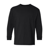 Gildan - Heavy Cotton™ Youth Long Sleeve T-Shirt - 5400B - Black