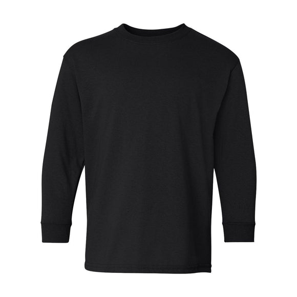 Gildan - Youth Heavy Cotton™ Long Sleeve T-Shirt - 5400B - Black