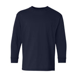 Gildan - Youth Heavy Cotton™ Long Sleeve T-Shirt - 5400B - Navy