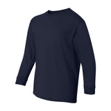 Gildan - Youth Heavy Cotton™ Long Sleeve T-Shirt - 5400B - Navy