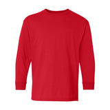 Gildan - Youth Heavy Cotton™ Long Sleeve T-Shirt - 5400B - Red