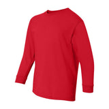 Gildan - Youth Heavy Cotton™ Long Sleeve T-Shirt - 5400B - Red