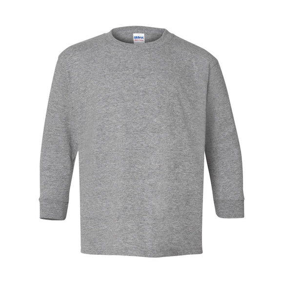 Gildan - Youth Heavy Cotton™ Long Sleeve T-Shirt - 5400B - Sport Grey
