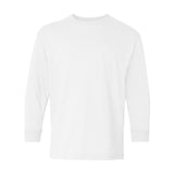Gildan - Youth Heavy Cotton™ Long Sleeve T-Shirt - 5400B - White