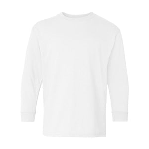 Gildan - Heavy Cotton™ Youth Long Sleeve T-Shirt - 5400B - White