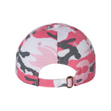 Valucap - Adult Bio-Washed Classic Dad Hat - VC300A - Pink Camo