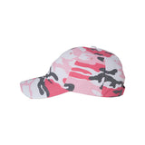 Valucap - Adult Bio-Washed Classic Dad Hat - VC300A - Pink Camo