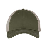 Valucap - Contrast-Stitch Mesh-Back Cap - 3100 - Olive/ Khaki