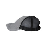 Sportsman - Contrast-Stitch Mesh-Back Cap - 3100 - Grey/ Black