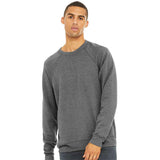 BELLA + CANVAS - Sponge Fleece Raglan Crewneck Sweatshirt - 3901 - Grey Triblend