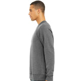 BELLA + CANVAS - Sponge Fleece Raglan Crewneck Sweatshirt - 3901 - Grey Triblend