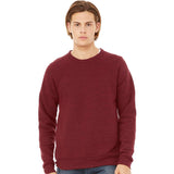BELLA + CANVAS - Unisex Sponge Fleece Raglan Crewneck Sweatshirt - 3901 - Cardinal Triblend