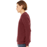 BELLA + CANVAS - Unisex Sponge Fleece Raglan Crewneck Sweatshirt - 3901 - Cardinal Triblend