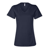 BELLA + CANVAS - Women’s Relaxed Jersey V-Neck Tee - 6405 - Navy