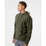 Independent Trading Co. - Midweight Hooded Sweatshirt - SS4500 - Army Heather