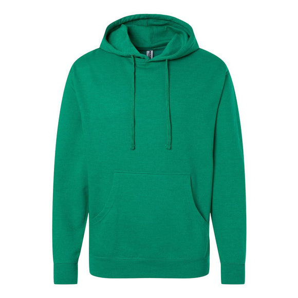 Independent Trading Co. - Midweight Hooded Sweatshirt - SS4500 - Kelly Green Heather