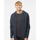 Independent Trading Co. - Midweight Full-Zip Hooded Sweatshirt - SS4500Z - Classic Navy Heather