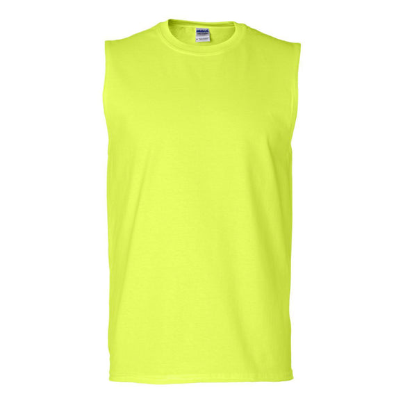 Gildan - Ultra Cotton® Sleeveless T-Shirt - 2700 - Safety Green