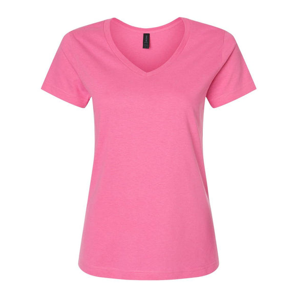 Gildan - Softstyle® Women’s V-Neck T-Shirt - 64V00L - Azalea