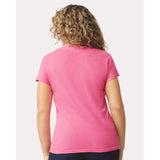 Gildan - Women's Softstyle® V-Neck T-Shirt - 64V00L - Azalea