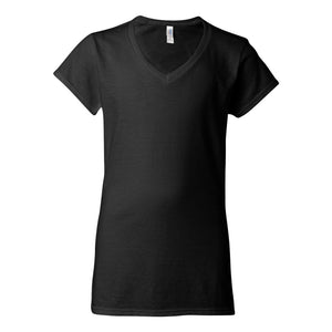 Gildan - Softstyle® Women’s V-Neck T-Shirt - 64V00L - Black