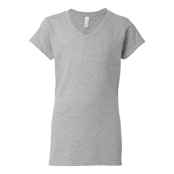 Gildan - Softstyle® Women’s V-Neck T-Shirt - 64V00L - Sport Grey